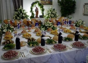 An example of an Italian St. Joseph's Day Table