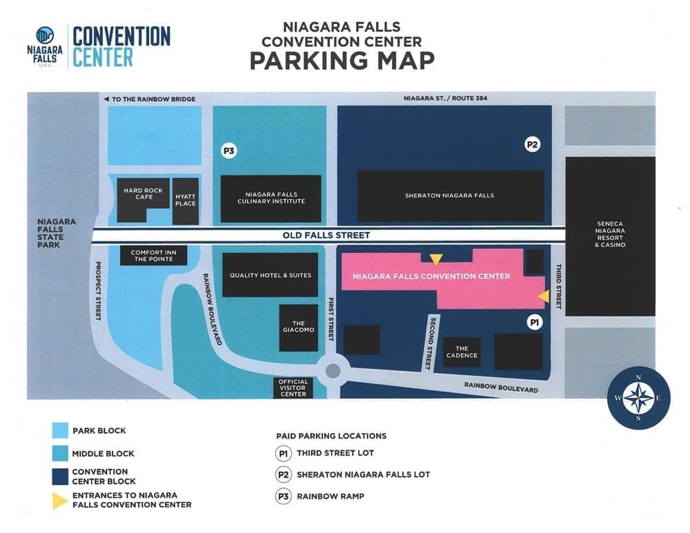 Niagara Falls Convention Center - Parking Map